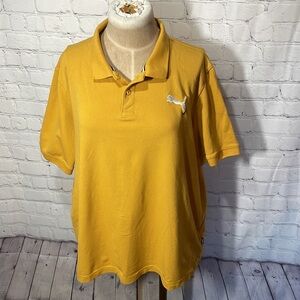 Puma golf shirt Yellow Polo Size XL